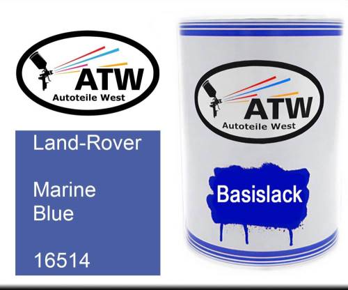 Land-Rover, Marine Blue, 16514: 500ml Lackdose, von ATW Autoteile West.